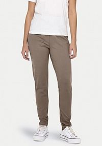 Spodnie eleganckie ONLY brązowe damskie Materiałowe Poptrash 15115847  Regular Fit