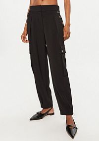 Spodnie eleganckie LOLA CASADEMUNT czarne damskie Materiałowe