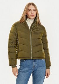 Kurtka puchowa Wrangler zielona damska Zimowa