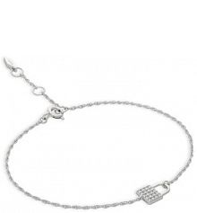 Bransoletka Fossil srebrna 