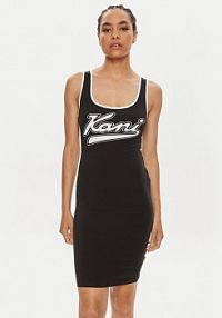 Sukienka letnia Karl Kani czarna Varsity 6160828  Slim Fit
