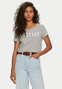 T-shirt Mustang szary damski 