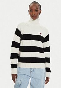 Golf Tommy Jeans czarny damski 