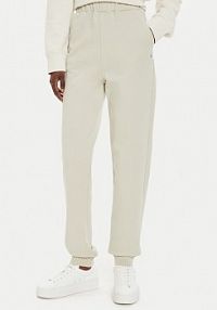 Spodnie dresowe Calvin Klein Jeans beżowe damskie 