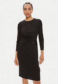 Sukienka codzienna LAUREN RALPH LAUREN czarna 250898916001  Slim Fit