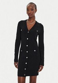 Sukienka dzianinowa PINKO czarna 