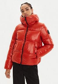 Kurtka puchowa Save The Duck pomarańczowa damska Zimowa