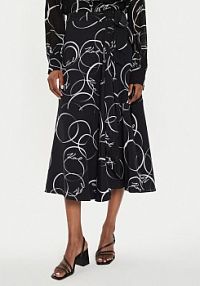 Spódnica KARL LAGERFELD czarna Midi