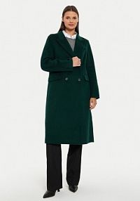 Płaszcz Tommy Hilfiger zielony damski Wełniany