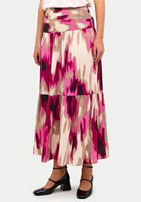 Spódnica maxi Kaffe różowa 10508816  Regular Fit