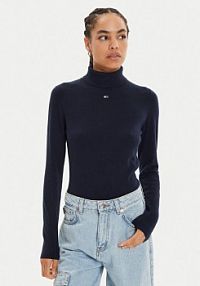 Golf Tommy Jeans granatowy damski 