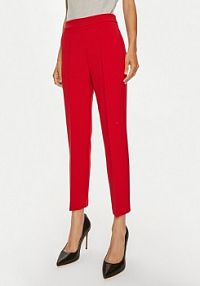 Spodnie eleganckie PINKO czerwone damskie Materiałowe