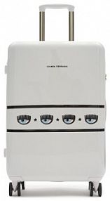 Walizka Chiara Ferragni biała średnia