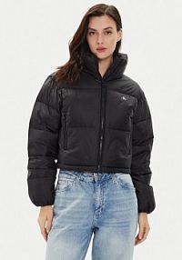 Kurtka puchowa Calvin Klein Jeans czarna damska 