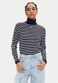 Golf Tommy Jeans granatowy damski 