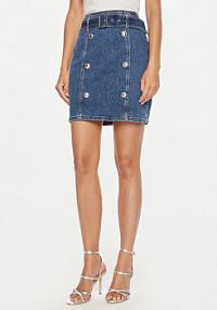 Spódnica jeansowa Guess niebieska 