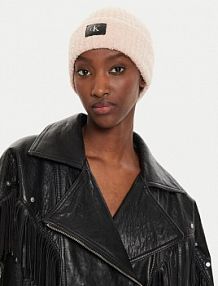 Czapka zimowa Calvin Klein różowa damska Hardware K60K612652