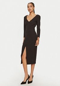 Sukienka koktajlowa ACCESS FASHION czarna 44-3329-468  Slim Fit