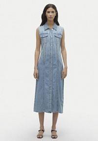 Sukienka jeansowa Vero Moda niebieska 