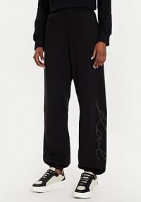 Spodnie dresowe KARL LAGERFELD czarne damskie 