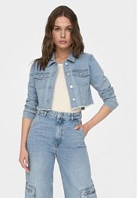 Kurtka jeansowe ONLY niebieska damska Jeansowa Wonder 15256098  Regular Fit
