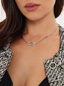 Naszyjnik Guess srebrny 