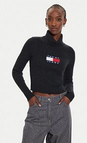 Golf Tommy Jeans czarny damski 