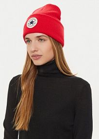 Czapka zimowa Converse czerwona damska 