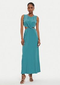 Sukienka letnia ViCOLO niebieska jasna Abito TB2469 Błękitny Regular Fit