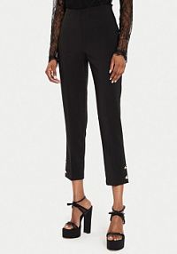 Spodnie eleganckie Rinascimento czarne damskie Materiałowe
