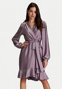 Sukienka koktajlowa Swing fioletowa 