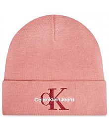 Czapka zimowa Calvin Klein różowa damska 