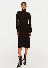 Sukienka dzianinowa Calvin Klein czarna 