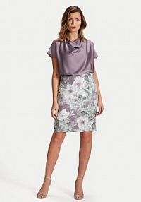 Sukienka koktajlowa Swing fioletowa 