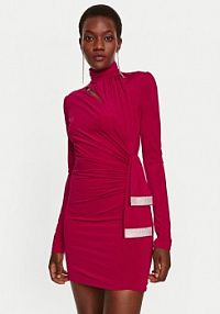 Sukienka koktajlowa Simona Corsellini czerwona 