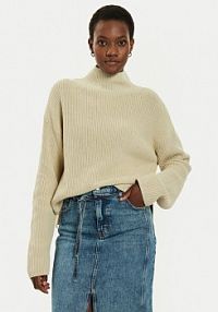 Golf Calvin Klein Jeans beżowy damski 