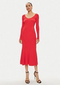 Sukienka dzianinowa PINKO czerwona 