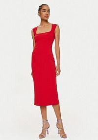 Sukienka koktajlowa PINKO czerwona 