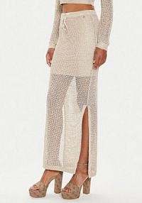 Spódnica maxi Guess szara 