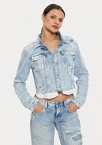 Kurtka jeansowe Tommy Jeans niebieska damska Jeansowa