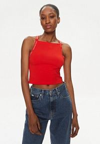 Top Calvin Klein Jeans czerwony damski 