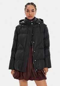 Kurtka puchowa Patrizia Pepe czarna damska Zimowa