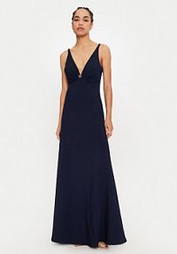 Sukienka wieczorowa Rinascimento granatowa 