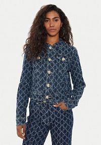 Kurtka jeansowe Marciano Guess granatowa damska Jeansowa