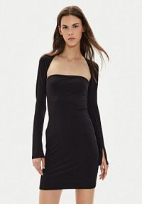 Sukienka codzienna Gina Tricot czarna 23511  Slim Fit