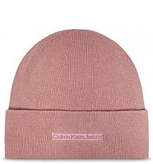 Czapka zimowa Calvin Klein różowa damska Inst Embro K60K612651