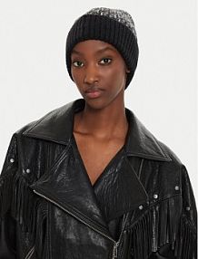 Czapka zimowa Calvin Klein czarna damska 