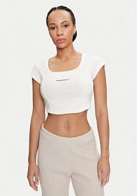 Top Converse kremowy damski W Wordmark Corset  10026506-A02 Écru Slim Fit