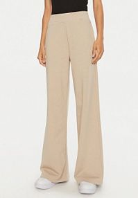 Spodnie dresowe Calvin Klein Jeans beżowe damskie 