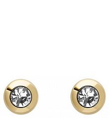 Kolczyki Fossil złote 